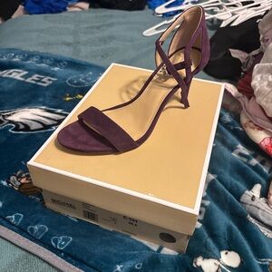 Michael Kors Strappy Purple Heels